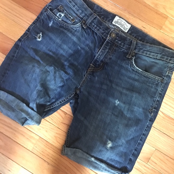 Short En Jean Aeropostale Femme - Taille 5/6 - Occasion En Très Bon état - Coupe Décontractée